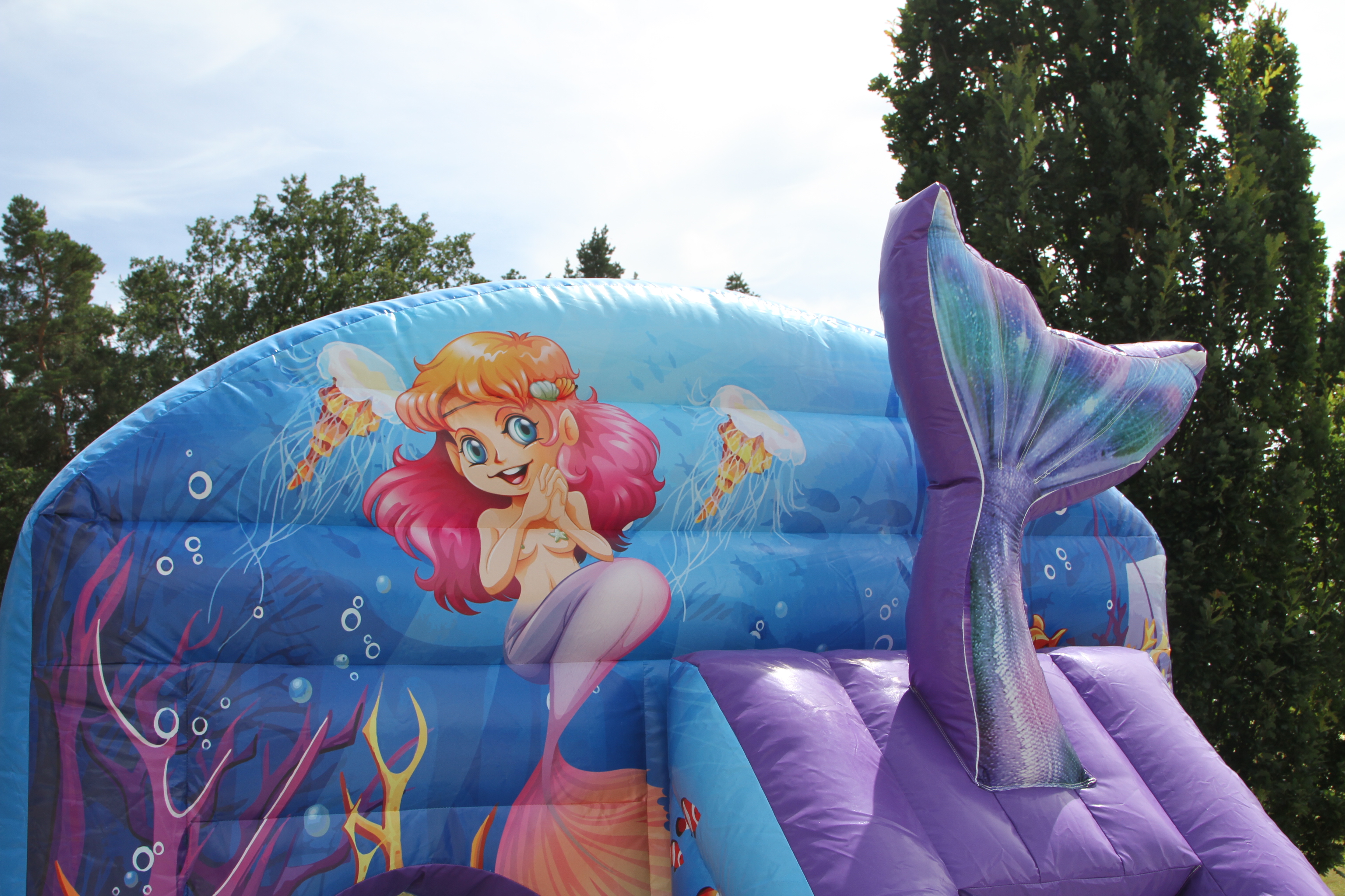 Springkussen Zeemeermin - 3,9x2,8 m 