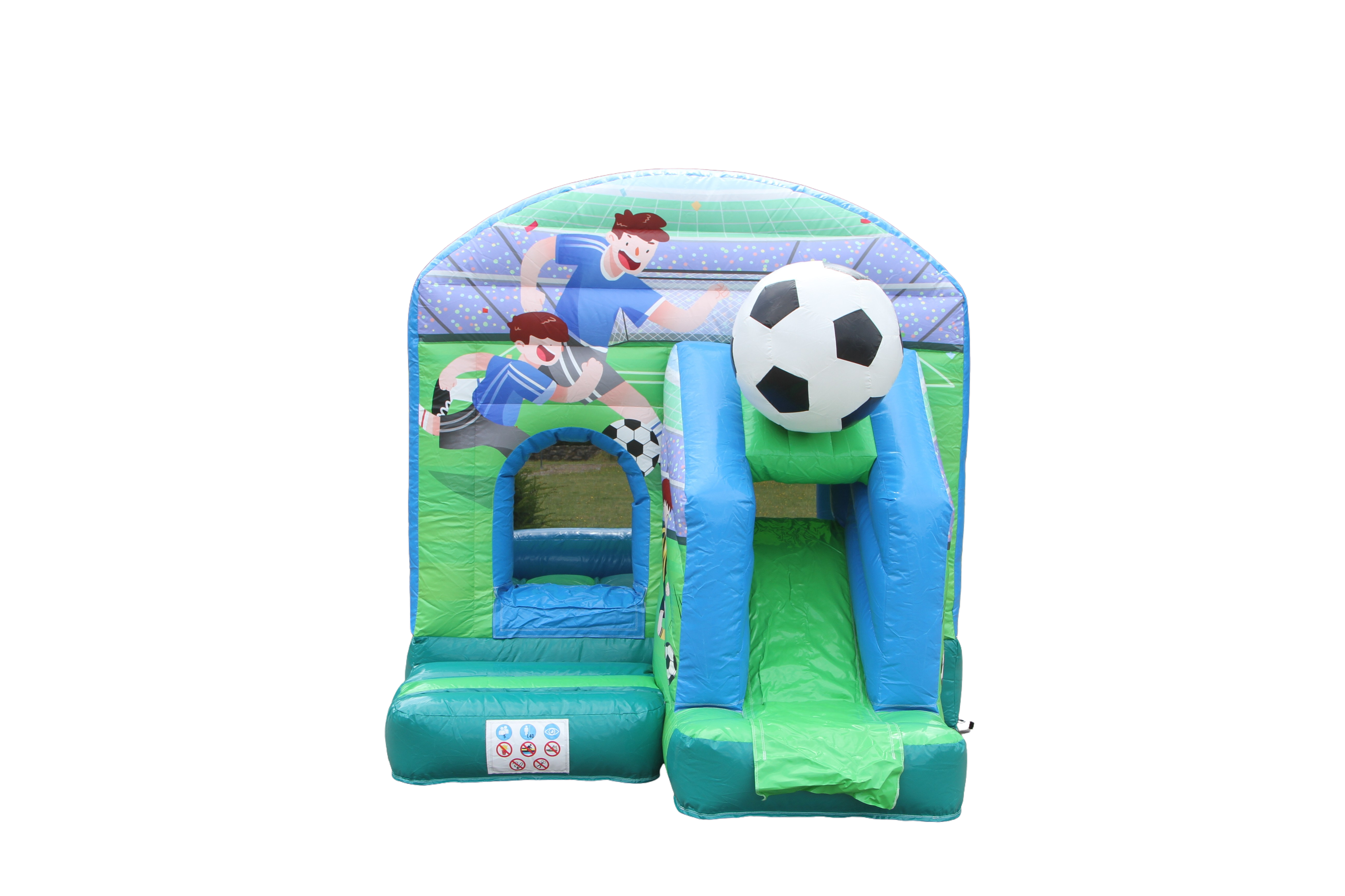 Springkussen voetbal - 3,9x2,8 m 